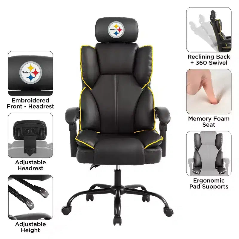 Silla de oficina NFL Pittsburgh Steelers Champ