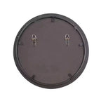 Espejo de pared redondo con marco de cobre: Decoración moderna, 40 cm de diámetro, no requiere montaje