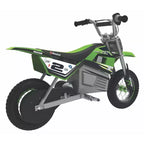 Razor SX350 Dirt Rocket McGrath Motocross Bicicleta eléctrica - Verde: Cuadro de acero, motor de 250W