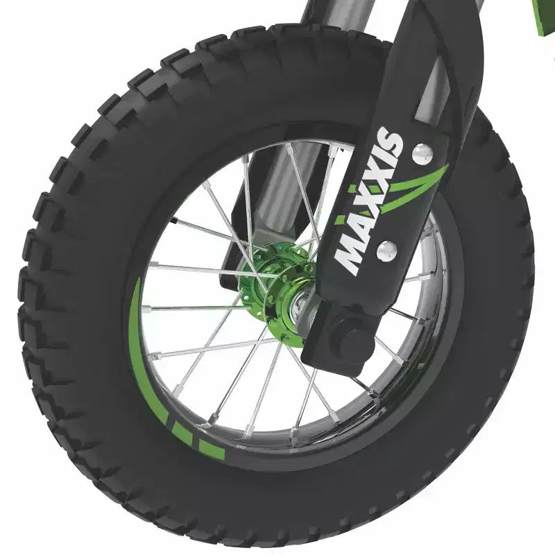 Razor SX350 Dirt Rocket McGrath Motocross Bicicleta eléctrica - Verde: Cuadro de acero, motor de 250W