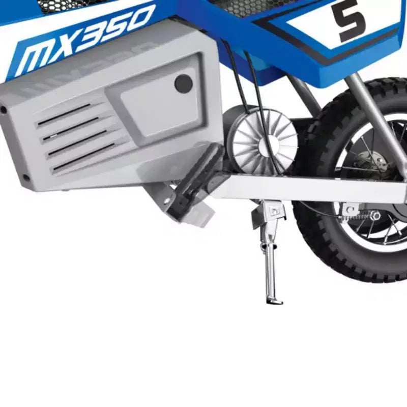 Moto eléctrica Razor MX350 Dirt Rocket de 24 V - Azul: motor de 250 W, 22,5 km/h