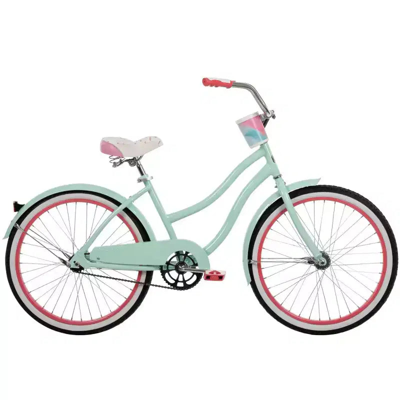 Bicicleta Cruiser Huffy Good Vibrations para Adulto - Ruedas de 24" - Menta