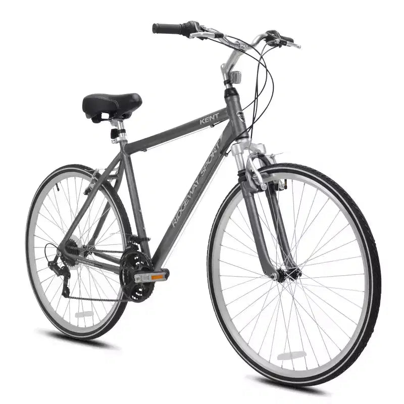 Bicicleta híbrida Kent Ridgeway Sport para hombre, rodado 700c/28", gris