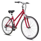 Bicicleta híbrida Kent para mujer Ridgeway Sport 700c/28" - Roja