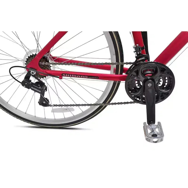 Bicicleta híbrida Kent para mujer Ridgeway Sport 700c/28" - Roja