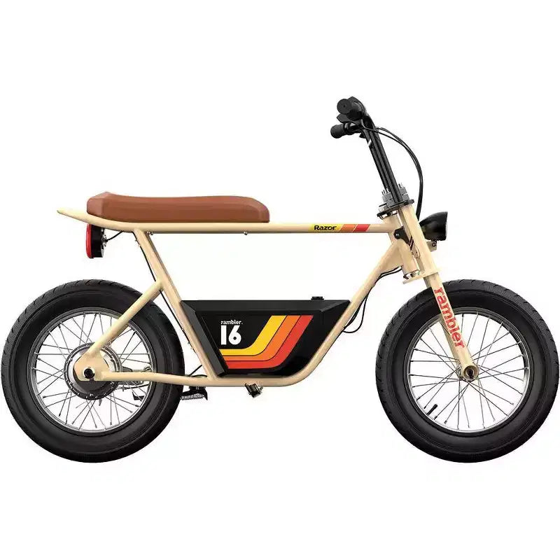Patinete eléctrico Razor Rambler Step Over - Beige: motor de 350 W, velocidad de 25 km/h