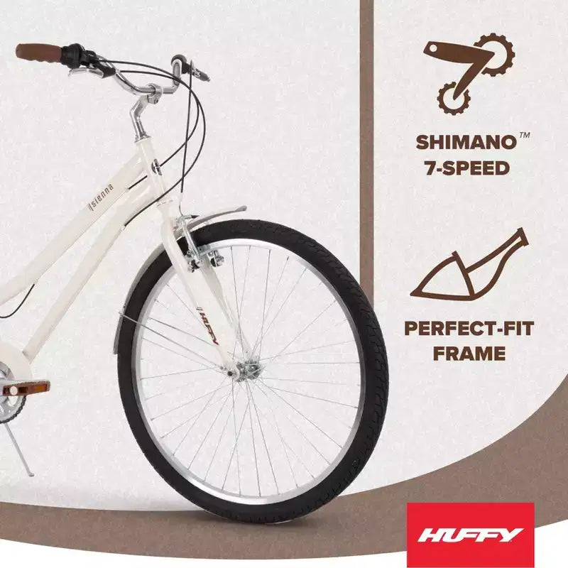 Bicicleta de paseo Huffy Sienna de 27,5" L - Crema