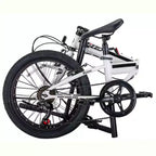 Bicicleta plegable de acero ZiZZO Ferro de 7 velocidades y 20 pulgadas - Blanca