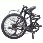 Bicicleta plegable ZiZZO Ferro de acero de 20" y 7 velocidades - Negro