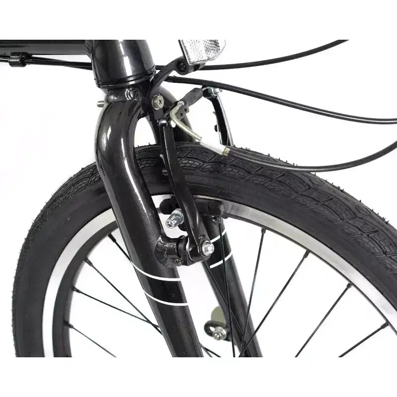Bicicleta plegable de aluminio ZiZZO Urbano de 8 velocidades y 20" - Gris