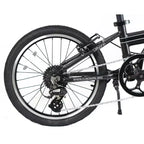 Bicicleta plegable de aluminio ZiZZO Urbano de 8 velocidades y 20" - Gris