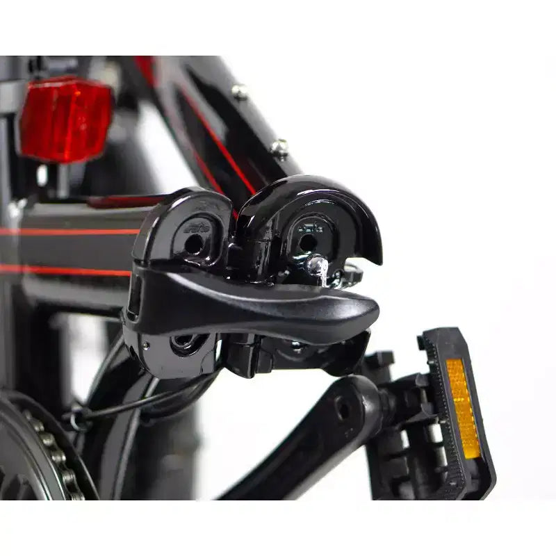 Bicicleta plegable de aluminio ZiZZO Via de 20" y 7 velocidades - Negra