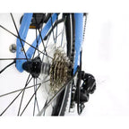 Bicicleta plegable ZiZZO Via de aluminio de 7 velocidades y 20" - Azul Cielo