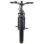 Bicicleta eléctrica híbrida GOTRAX para adultos con neumáticos gruesos de 26 pulgadas y cuadro bajo - Verde