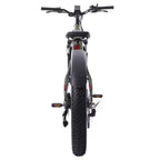 Bicicleta eléctrica híbrida GOTRAX para adultos con neumáticos gruesos de 26 pulgadas y cuadro bajo - Verde