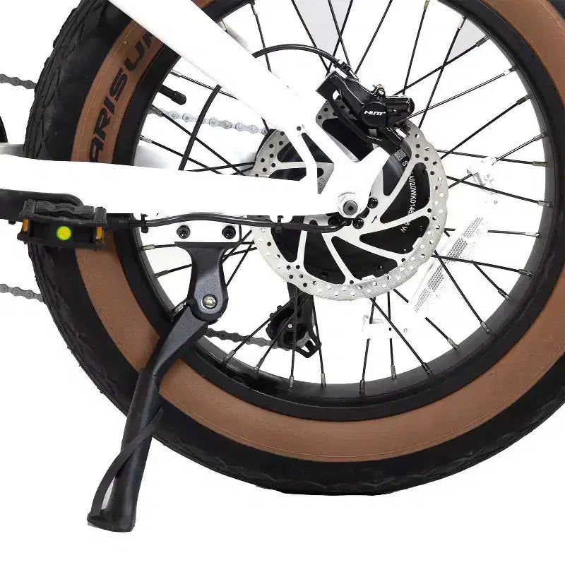 Bicicleta eléctrica plegable Gotrax Adult F5 de 20" con cuadro bajo, color blanco