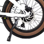 Bicicleta eléctrica plegable Gotrax Adult F5 de 20" con cuadro bajo, color blanco