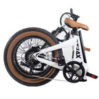 Bicicleta eléctrica plegable Gotrax Adult F5 de 20" con cuadro bajo, color blanco