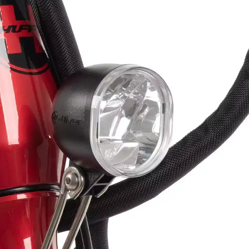 Bicicleta eléctrica Huffy Lyndon Step-Through - Ruedas de 27.5" - 20 MPH - 36V - Roja