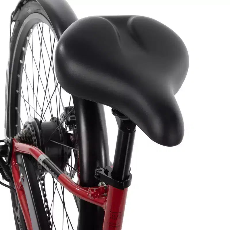 Bicicleta eléctrica Huffy Lyndon Step-Through - Ruedas de 27.5" - 20 MPH - 36V - Roja