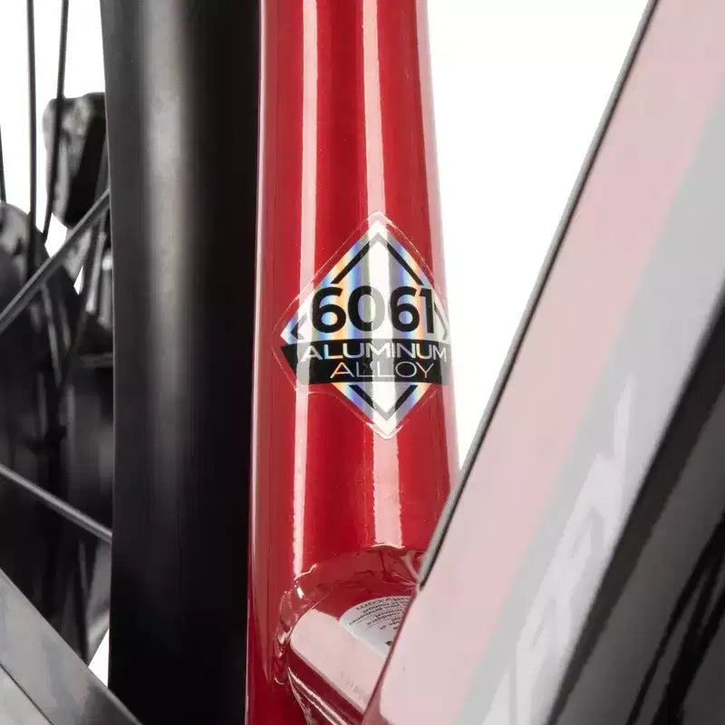 Bicicleta eléctrica Huffy Lyndon Step-Through - Ruedas de 27.5" - 20 MPH - 36V - Roja