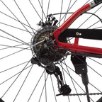 Bicicleta eléctrica Huffy Lyndon Step-Through - Ruedas de 27.5" - 20 MPH - 36V - Roja