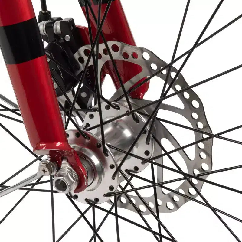 Bicicleta eléctrica Huffy Lyndon Step-Through - Ruedas de 27.5" - 20 MPH - 36V - Roja