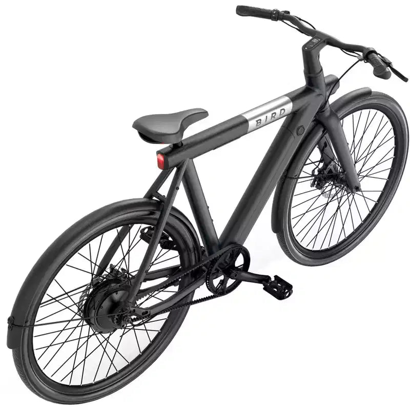 Bicicleta Híbrida Eléctrica Bird Adulto A Frame de 28" con Cuadro Bajo - Negro: Cuadro de Aluminio, Velocidad Máxima 32 km/h