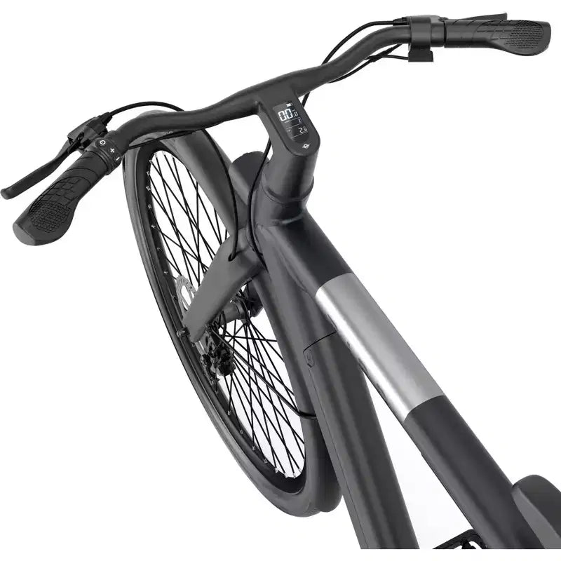 Bicicleta Híbrida Eléctrica Bird Adulto A Frame de 28" con Cuadro Bajo - Negro: Cuadro de Aluminio, Velocidad Máxima 32 km/h