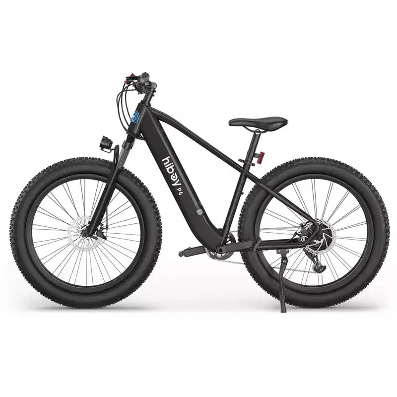 Bicicleta de montaña eléctrica Hiboy Adult P6 de 26" con barra alta - Negro