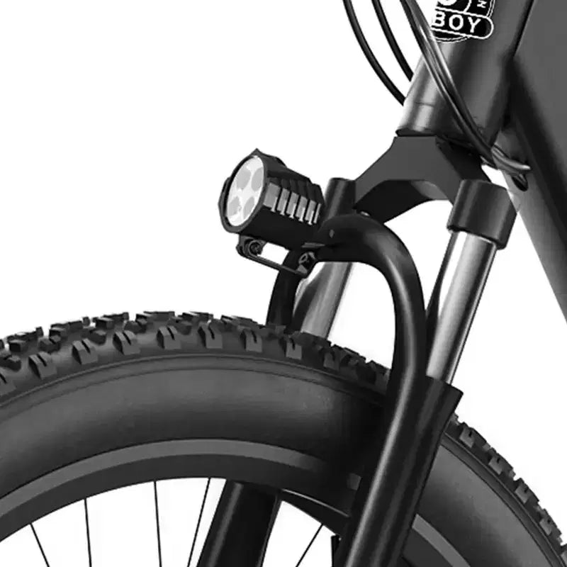 Bicicleta de montaña eléctrica Hiboy Adult P6 de 26" con barra alta - Negro