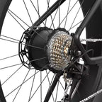 Bicicleta de montaña eléctrica Hiboy Adult P6 de 26" con barra alta - Negro