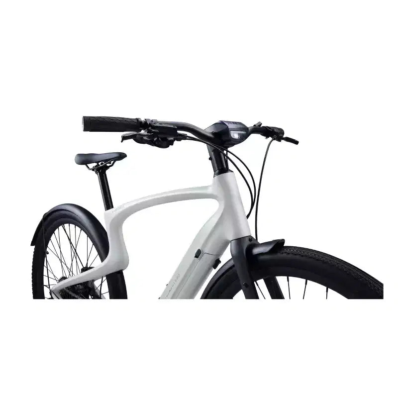 Bicicleta Eléctrica de Paseo Urtopia Adult Carbon 1 Pro Inteligente de 27.64'' con Barra Alta - Blanca S
