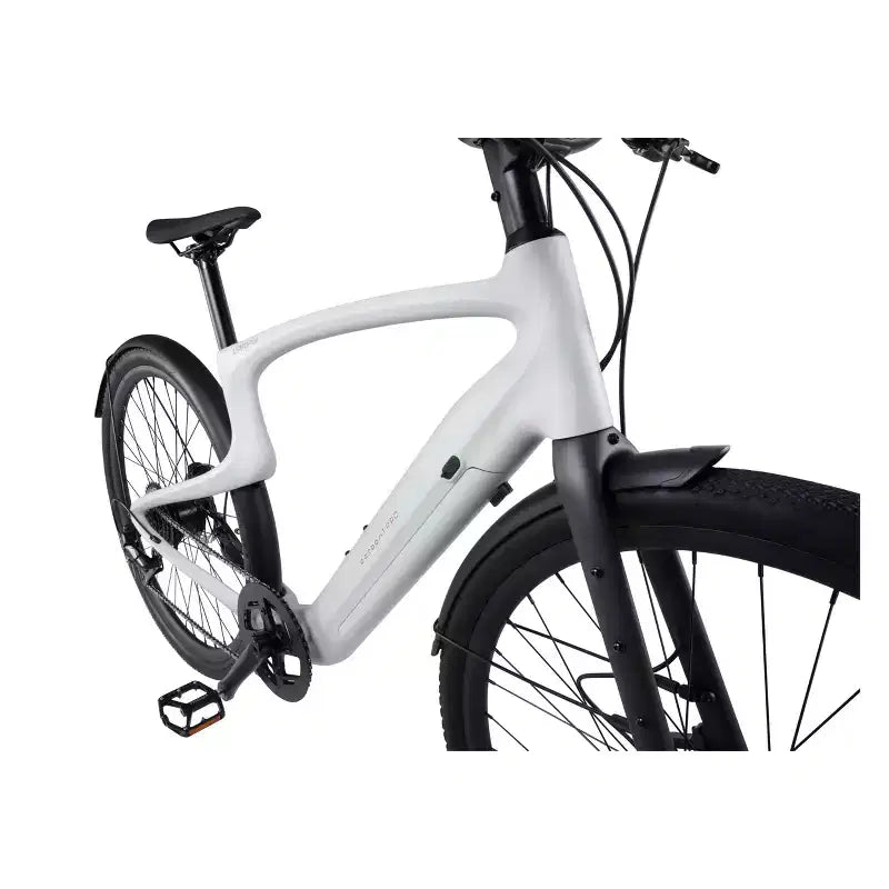 Bicicleta Eléctrica de Paseo Urtopia Adult Carbon 1 Pro Inteligente de 27.64'' con Barra Alta - Blanca S