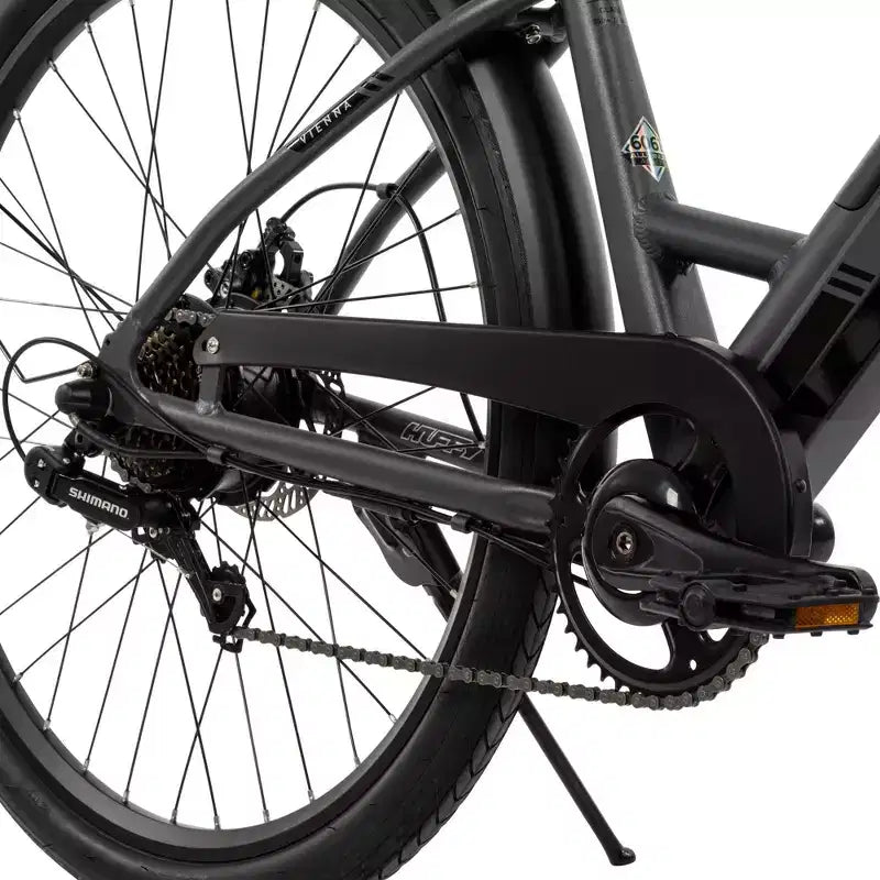 Bicicleta eléctrica Huffy Vienna de 27.5" y 36 V para adultos - Gris mate