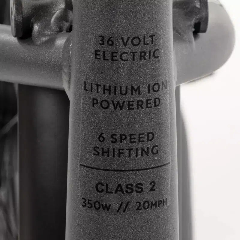 Bicicleta eléctrica Huffy Vienna de 27.5" y 36 V para adultos - Gris mate