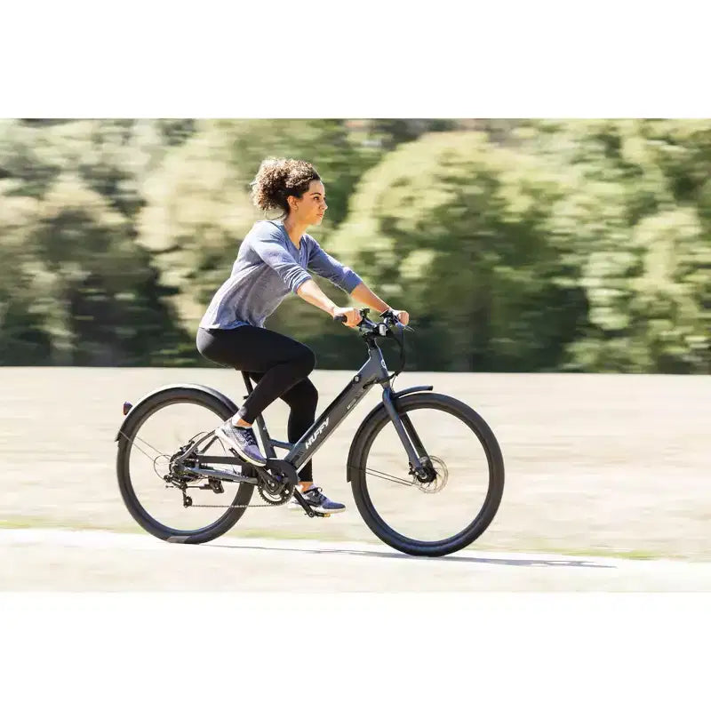 Bicicleta eléctrica Huffy Vienna de 27.5" y 36 V para adultos - Gris mate