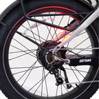 Bicicleta Híbrida Eléctrica GOTRAX de 26" con Neumático Ancho y Cuadro Abierto para Adultos - Plateada