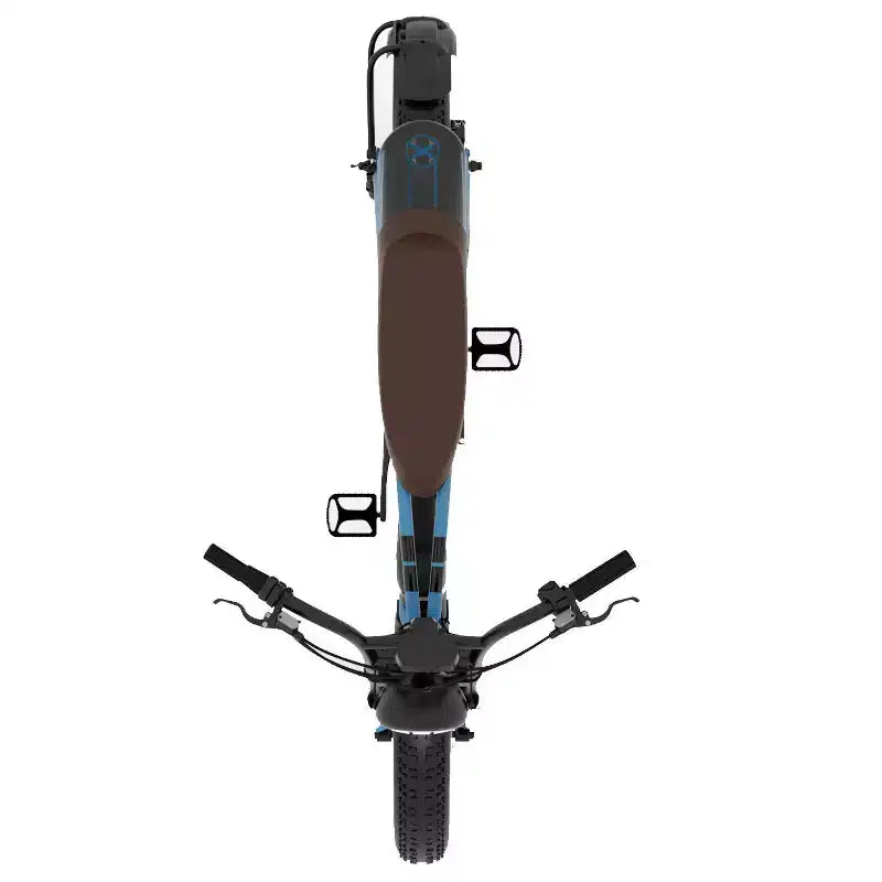 Bicicleta eléctrica tipo crucero Hover 1 Adult Altai R500 de 20" con barra alta - Azul
