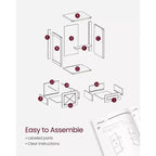 Archivador con 3 cajones, Mueble de archivo, Soporte para impresora, Compatible con A4, tamaño carta, carpetas colgantes, Estilo rústico moderno, para oficina en casa