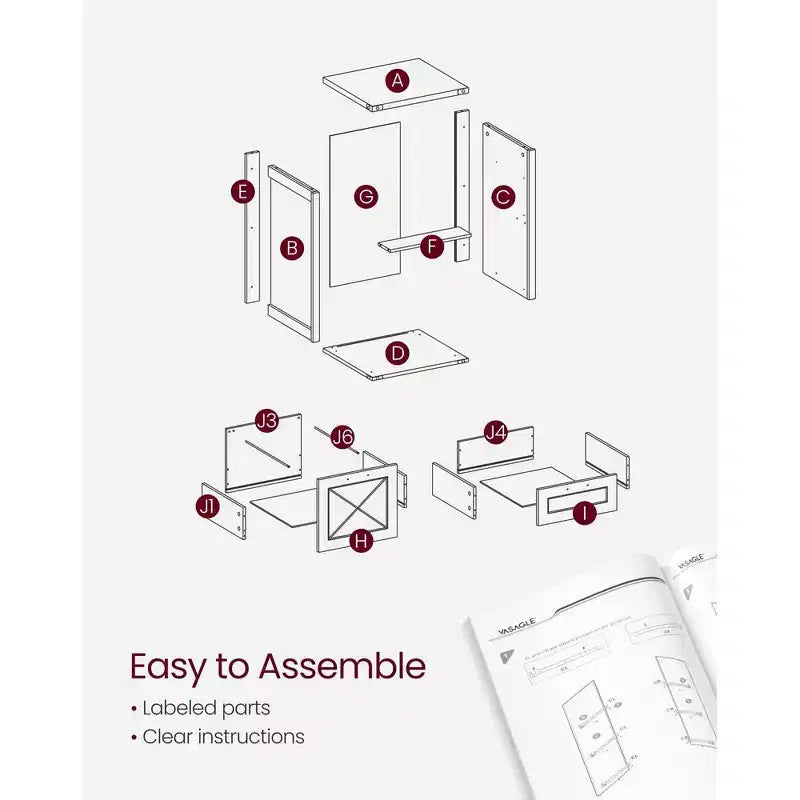 Archivador con 3 cajones, Mueble de archivo, Soporte para impresora, Compatible con A4, tamaño carta, carpetas colgantes, Estilo rústico moderno, para oficina en casa
