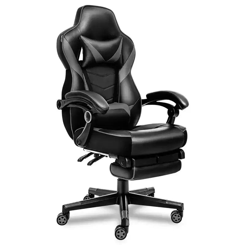Sillón de oficina ELECWISH con reposapiés, soporte lumbar, silla ergonómica transpirable con cojín de muelles ensacados, sillas para adultos