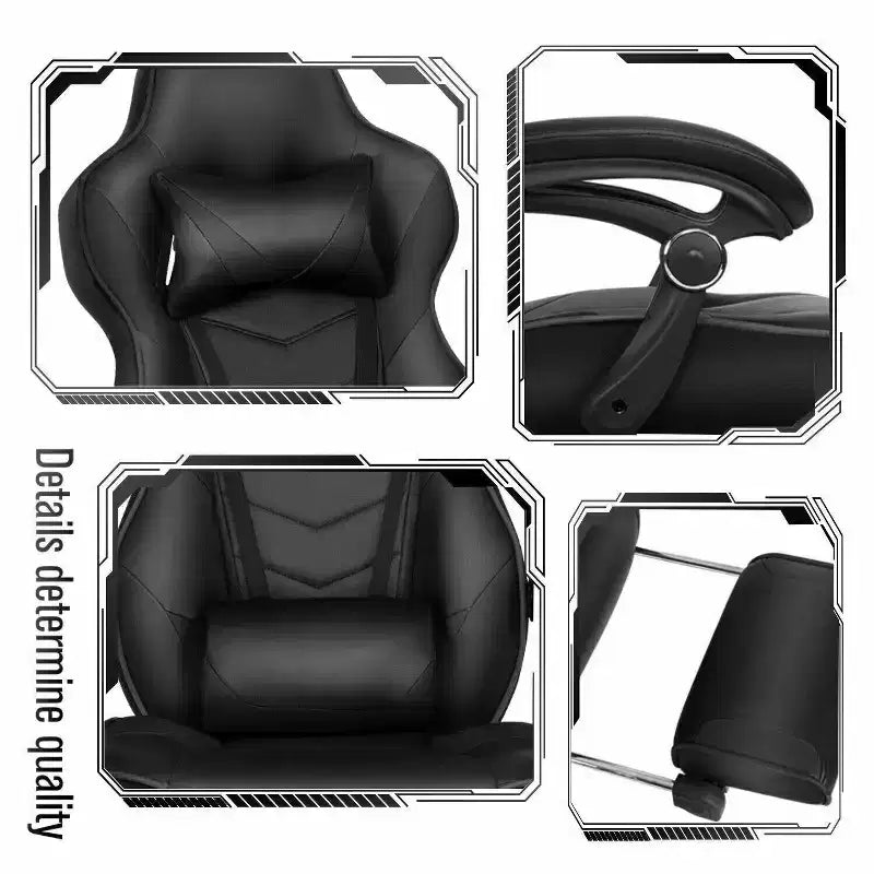 Sillón de oficina ELECWISH con reposapiés, soporte lumbar, silla ergonómica transpirable con cojín de muelles ensacados, sillas para adultos