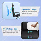 Silla de oficina cómoda y elegante FDW Gaming Chiar con masaje, soporte lumbar ajustable, giro de 360 grados y ruedas de deslizamiento suave