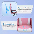 Silla de oficina cómoda y elegante FDW Gaming Chiar con masaje, soporte lumbar ajustable, giro de 360 grados y ruedas de deslizamiento suave