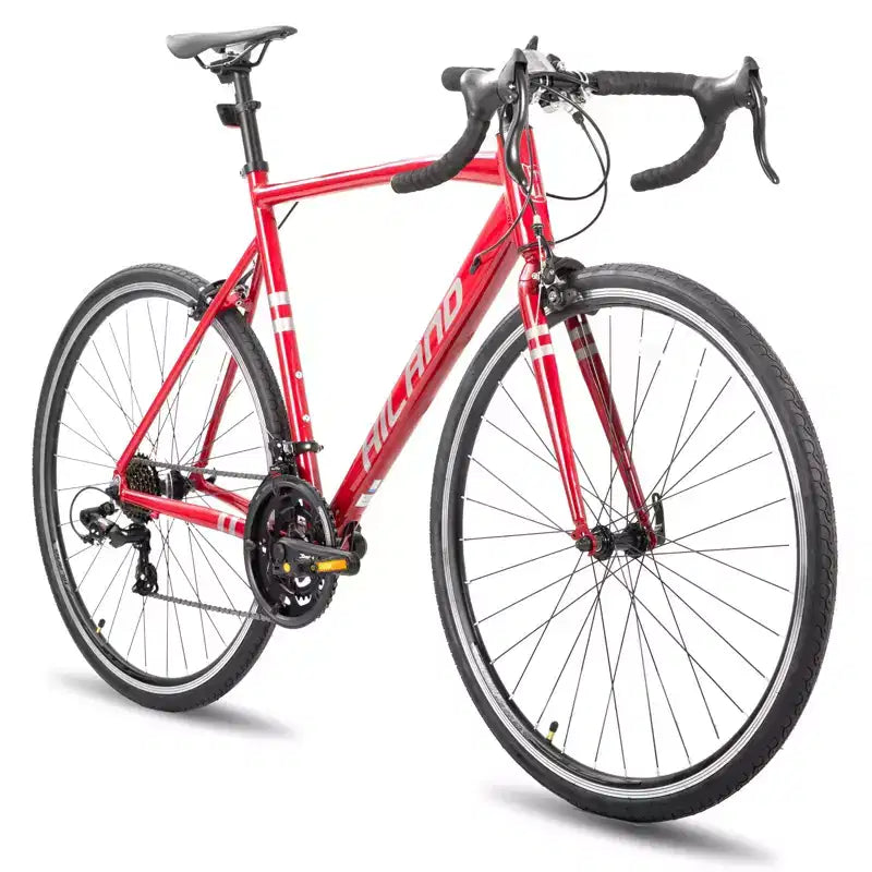 Bicicleta de Carretera HILAND 700C, Bicicleta de Carreras de 14 Velocidades, Bicicleta Urbana para Hombres y Mujeres