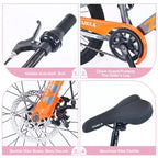 Bicicletas, Bicicleta Híbrida de Carretera para Niños de 20 Pulgadas para Niños Pequeños de 7 a 10 Años, Bicicleta Urbana de Acero, Bicicleta Urbana de Carretera de Una Sola Velocidad para Niños y Niñas