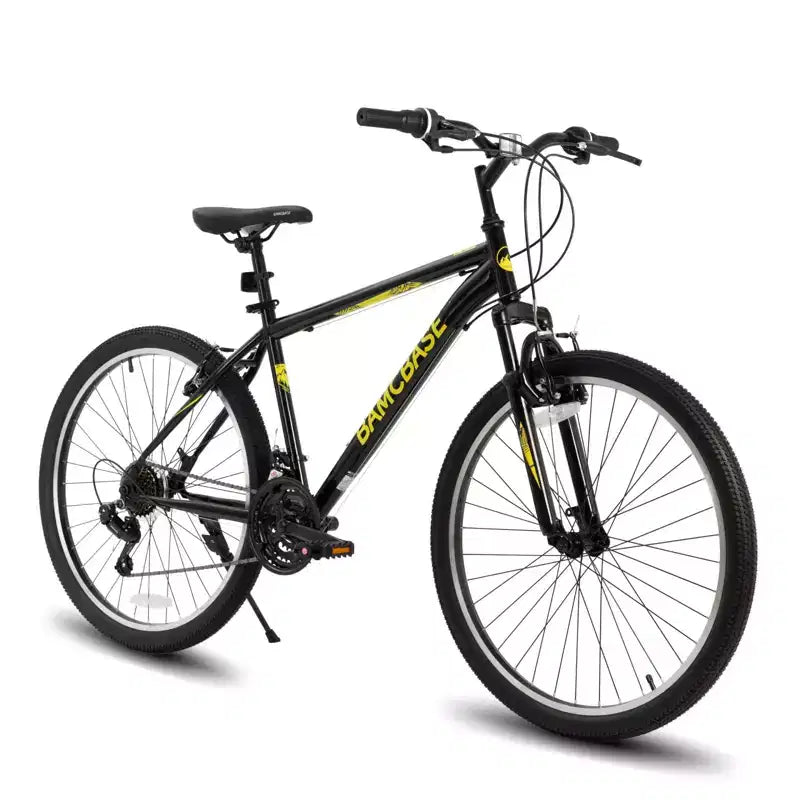 BAMCBASE Agave Mountain Bike, Bicicleta de Montaña para Hombres y Mujeres con 21 Velocidades, Cuadro de Acero de Alta Resistencia, Freno en V, Bicicleta Rígida para Adultos
