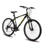 BAMCBASE Agave Mountain Bike, Bicicleta de Montaña para Hombres y Mujeres con 21 Velocidades, Cuadro de Acero de Alta Resistencia, Freno en V, Bicicleta Rígida para Adultos