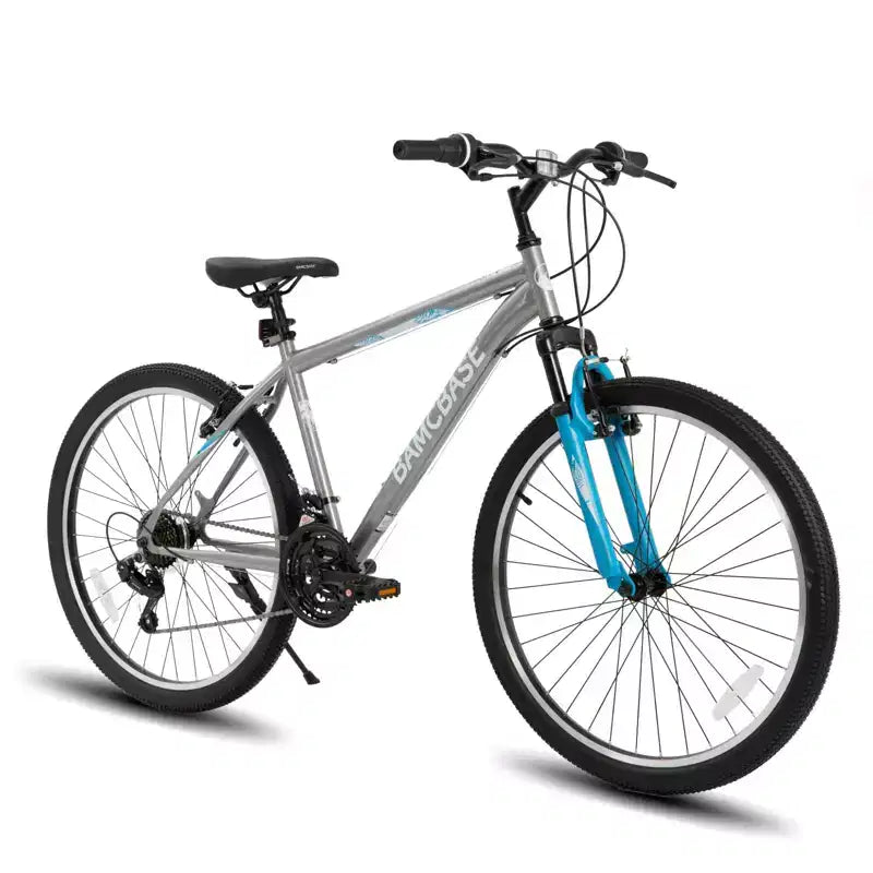 BAMCBASE Agave Mountain Bike, Bicicleta de Montaña para Hombres y Mujeres con 21 Velocidades, Cuadro de Acero de Alta Resistencia, Freno en V, Bicicleta Rígida para Adultos